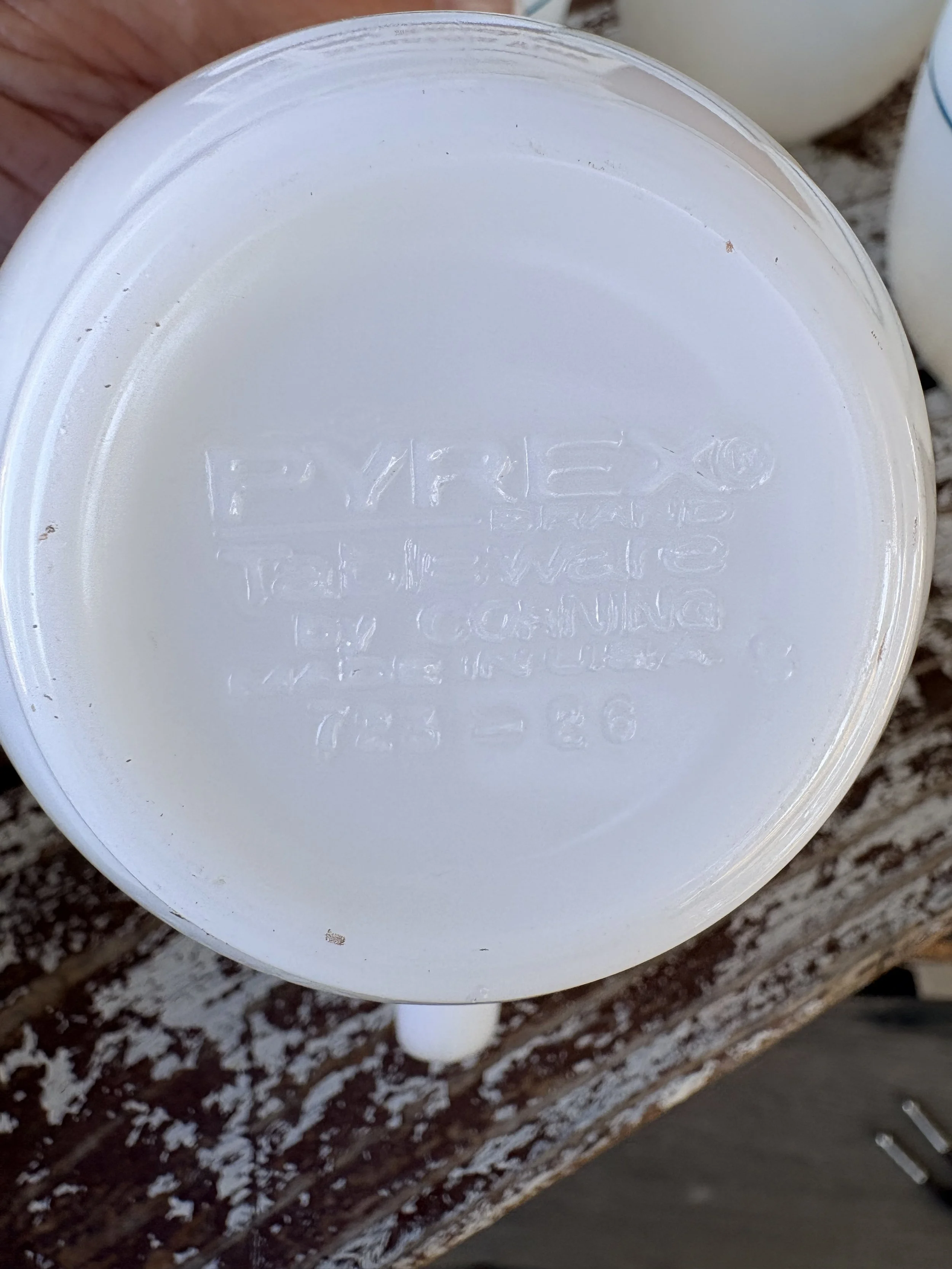 Vintage 1950's US Navy Mess Hall Pyrex Mugs - Set of 4